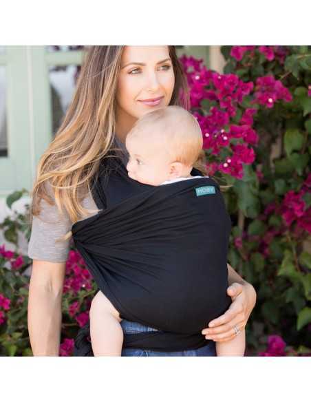 Fular Portabebés Elástico Moby Wrap Classic Black