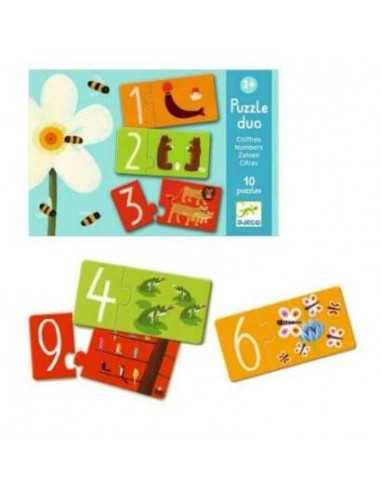 Puzzle Dúo Números de Djeco