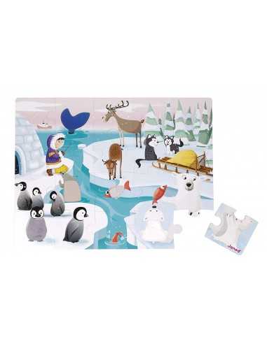 Puzzle táctil La vida en el hielo marino de Janod