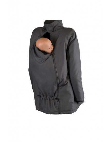 Abrigo de Porteo y Embarazo Wallaby 2.0 Black Soul (Gris y Negro)