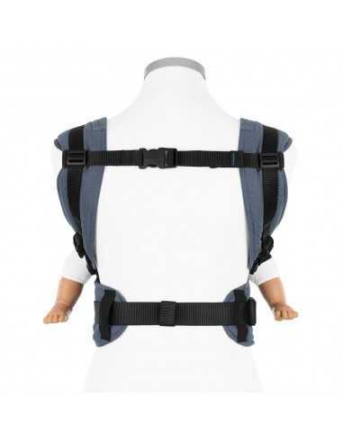 Mochila portabebés Fidella Fusion | nacimiento | Chevron azul