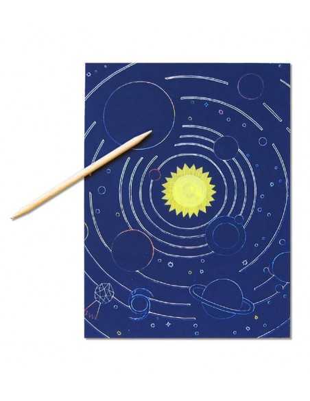 Cuadros para Rascar Misión Cosmos de Djeco
