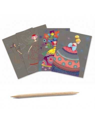 Cuadros para Rascar El Baile de las Coquetas de Djeco