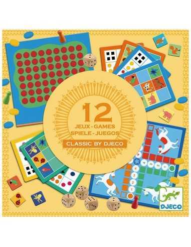 Juegos Clásicos 12 Juegos de Djeco
