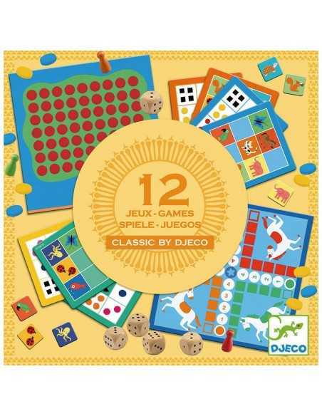Juegos Clásicos 12 Juegos de Djeco