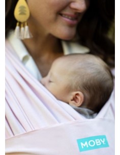 Comprar Fular Portabebés Elástico Moby Wrap Classic Rose Quartz 2