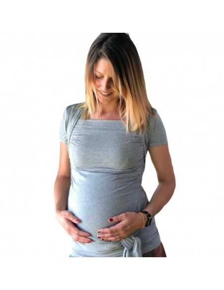 Camiseta portabebé Quokkababy gris