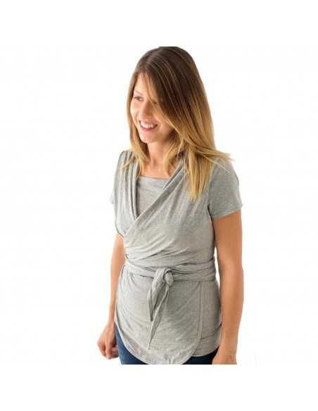 Camiseta portabebé Quokkababy gris