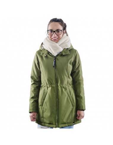 Abrigo de Porteo y Embarazo Wallaby 2.0 Forest Green (Verde y Beige)