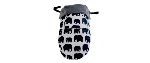 Cobertor Go 5 en 1 Grey Elephants de BundleBean