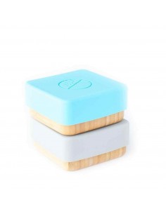 Caja Snack de Bamboo Porta Snacks Azul & Gris de Eco Rascals
