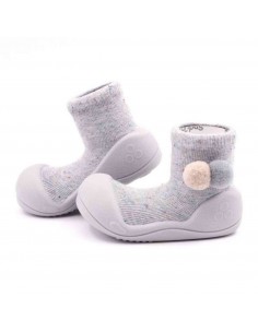 Calzado ergonómico para bebés Attipas Cutie Grey - La Colmena