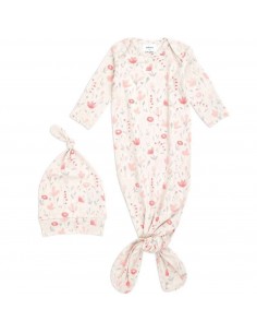 Set Pijama y Gorrito Flores de Aden Anais