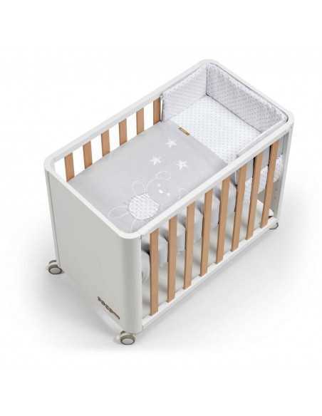 Minicuna colecho Cotinfant DOCO Sleeping Style blanca y madera