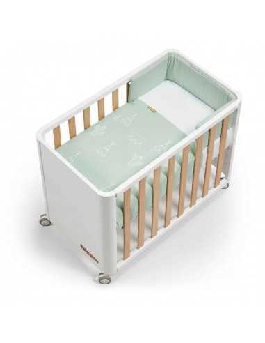 Minicuna colecho Cotinfant DOCO Sleeping Style blanca y madera