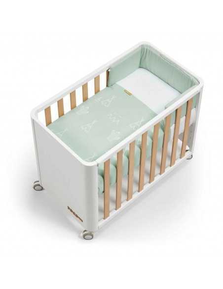 Minicuna colecho Cotinfant DOCO Sleeping Style blanca y madera
