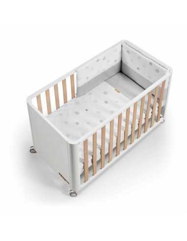 Cuna Colecho Cotinfant Doco Sleeping Style Blanca y Madera 120 x 60 cm
