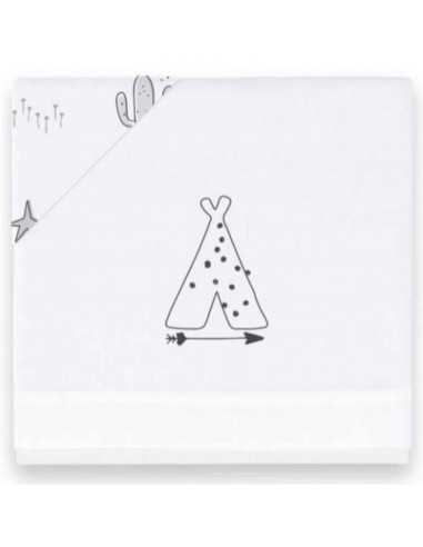 Juego Sábanas Punto 3 Piezas Minicuna 50 x 80 Indian Bimbidreams