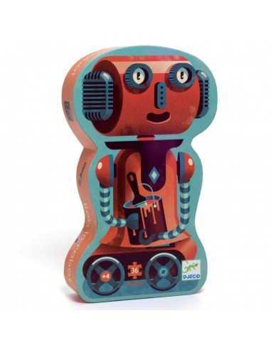 Puzzle Silueta Bob El Robot de Djeco
