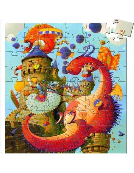 Puzzle Silueta Vaillant y el Dragón de Djeco