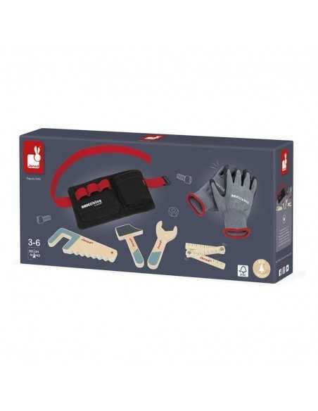 Set Herramientas Guantes y Cinturón Brico Kids de Janod