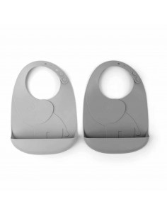 Pack 2 Baberos de Silicona Peekaboo de Done by Deer 2