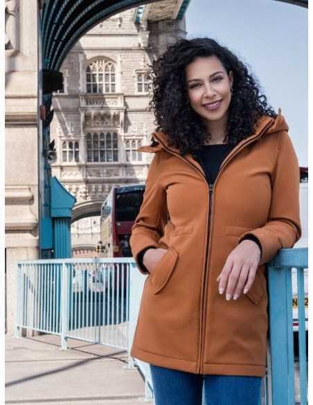 Abrigo porteo y premamá Wombat Shell caramel