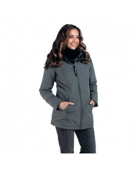 Abrigo de Porteo y Embarazo Wallaby 2.0 Black Soul (Gris y Negro)