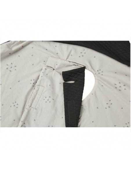 Saco arrullo bebé Baby Wrap Dark Grey Star de Voksi