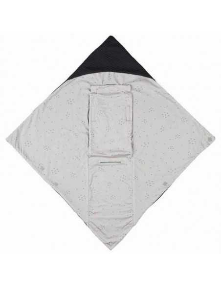 Saco arrullo bebé Baby Wrap Dark Grey Star de Voksi