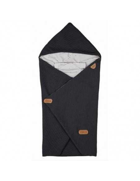 Saco arrullo bebé Baby Wrap Dark Grey Star de Voksi