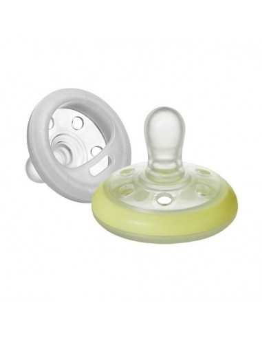 Pack 2 Chupetes Forma de Pecho Night Time Tommee Tippee