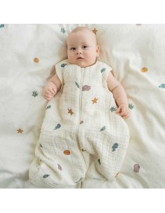 Saco de dormir evolutivo 6-24 meses de bebé niña - Blanco/multico