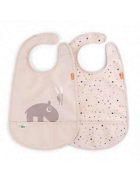 Pack 2 Baberos con Velcro Croco, Ozzo y Elphee de Done by Deer