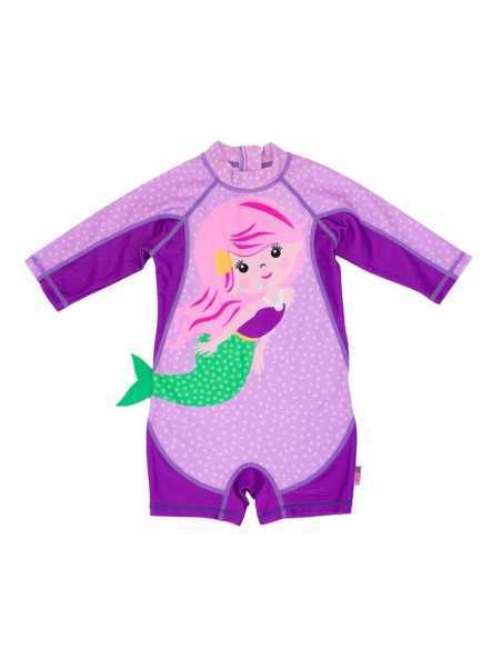 Bañador Manga Larga Bebé UV Sirena de Zoocchini