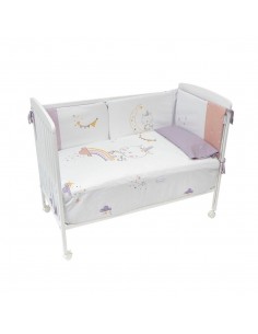 Comprar juego colcha reversible y protector de cuna Dinos Bimbidreams 2