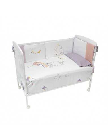 Comprar juego colcha reversible y protector de cuna Dinos Bimbidreams