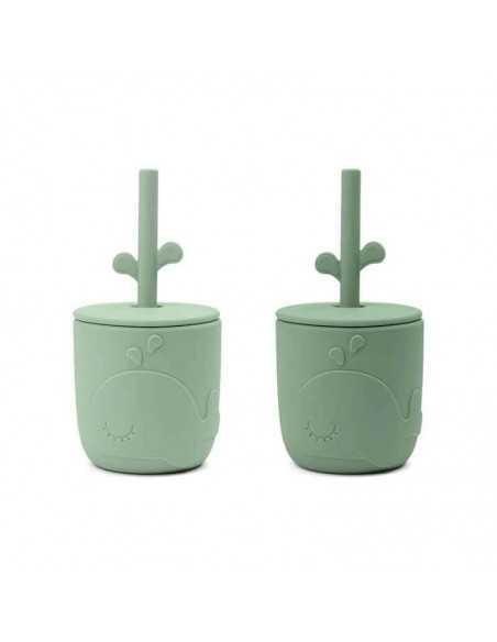 Comprar Pack Vasos con Pajita Wally la ballena |Done By Deer