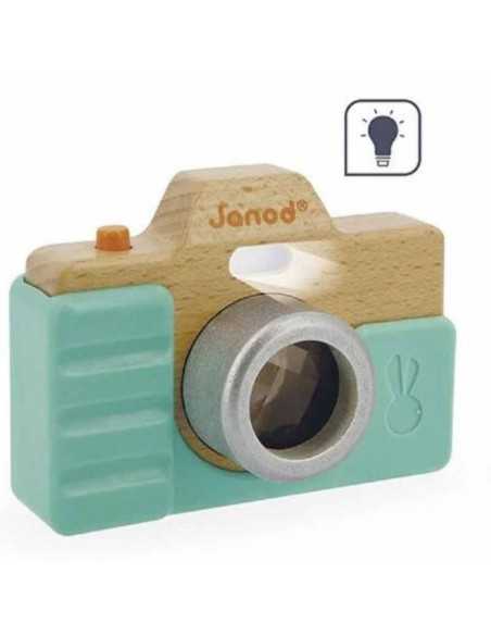 Comprar camara de Fotos Sonora Turquesa de Janod | Juguetes de Madera.