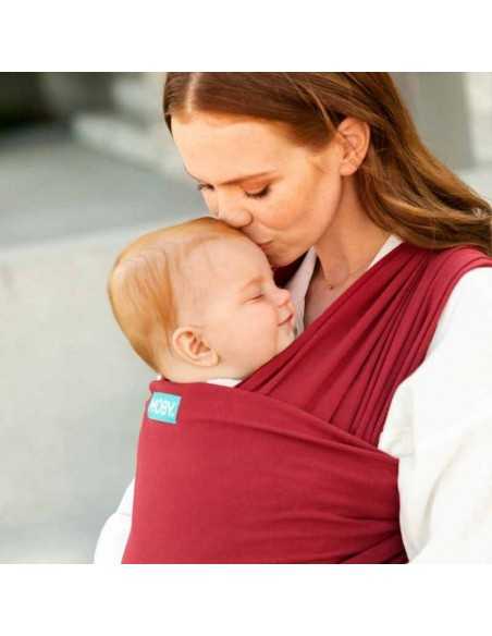 Comprar Fular Portabebés Elástico Moby Wrap Ruby |Envío 24h