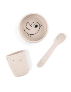 Comprar Set Primera Vajilla de silicona Birdee | Done By Deer