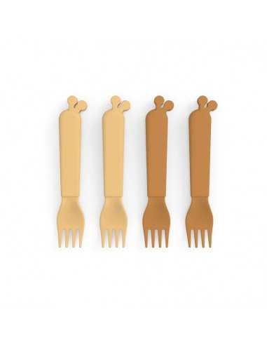 Comprar Pack de 4 tenedores Kiddish de Done by Deer |Tiendas en Madrid