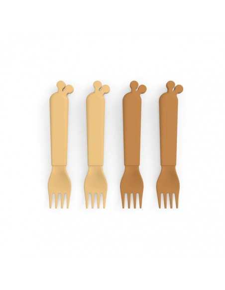 Comprar Pack de 4 tenedores Kiddish de Done by Deer |Tiendas en Madrid