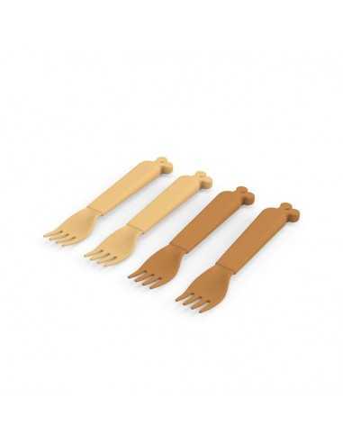Comprar Pack de 4 tenedores Kiddish de Done by Deer |Tiendas en Madrid