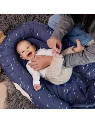 Tumbona prémium para recién nacidos, bebés y niños pequeños, tumbona nido  para bebé, color azul