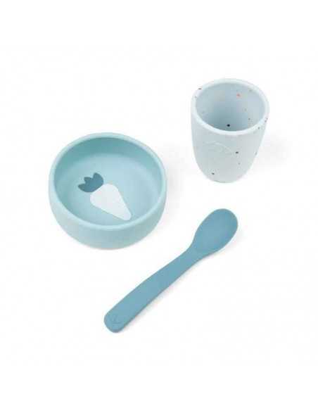 Comprar Set Vajilla Primera Comida Silicona de Done By Deer | Alimentación Bebé