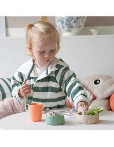 Comprar Juego de Cuencos de Silicona 2 piezas Lalee Rosa/Coral | Done By Deer