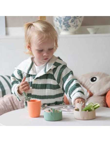 Comprar Juego de Cuencos de Silicona 2 piezas Lalee Rosa/Coral | Done By Deer