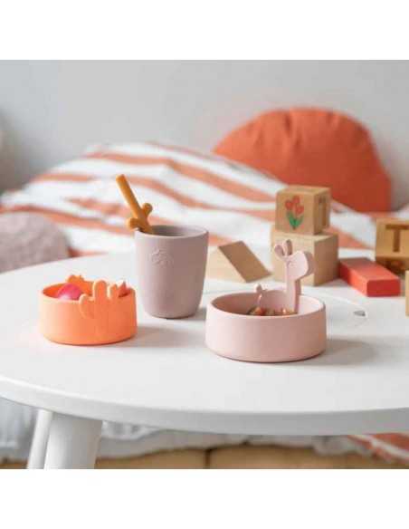Comprar Juego de Cuencos de Silicona 2 piezas Lalee Rosa/Coral | Done By Deer