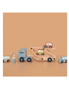 Camión de Transporte de coches de madera de Little Dutch | Tienda de juguetes en Madrid 2